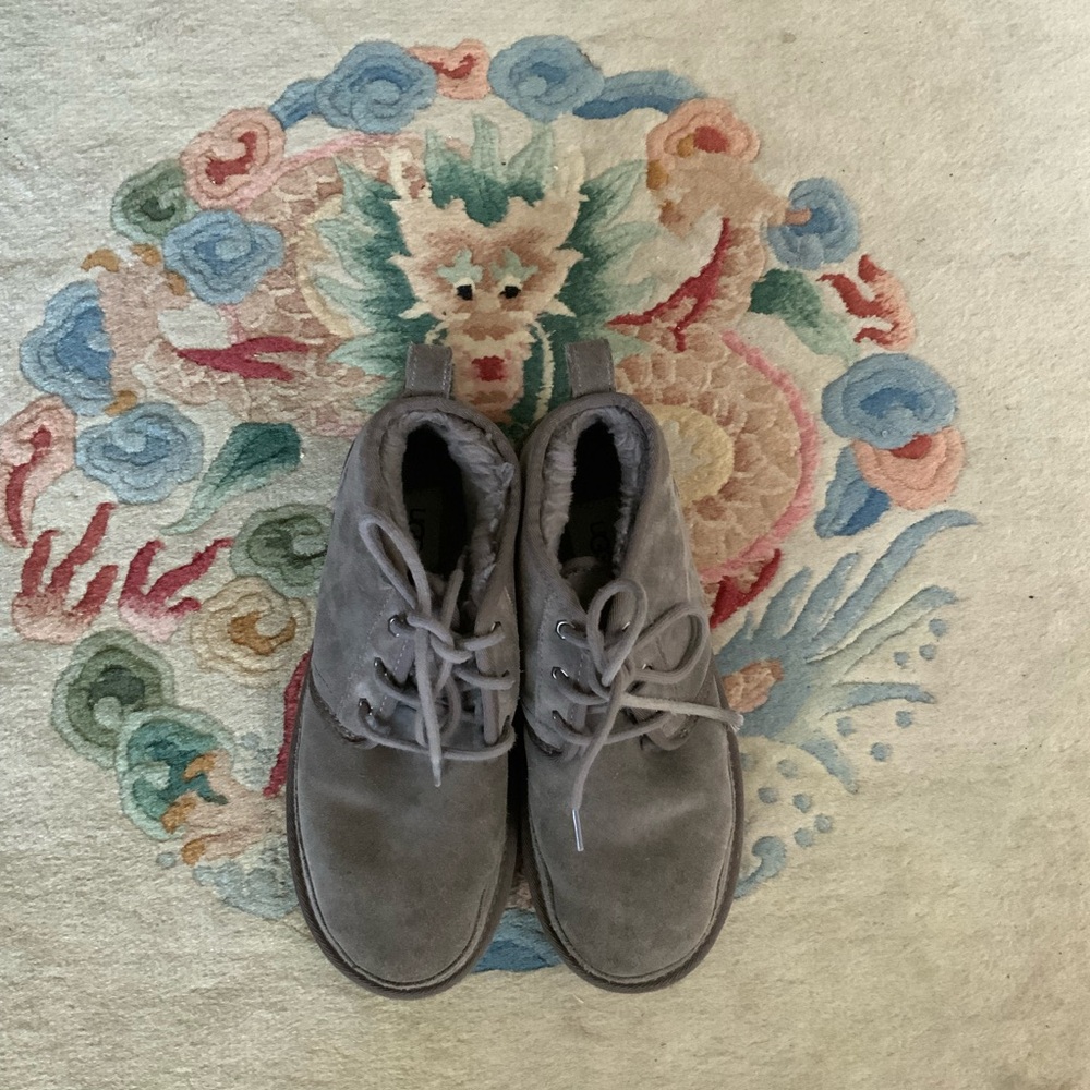 UGG Nuemel Chukka Ankle Mens Boots Charcoal Gray Sz 8